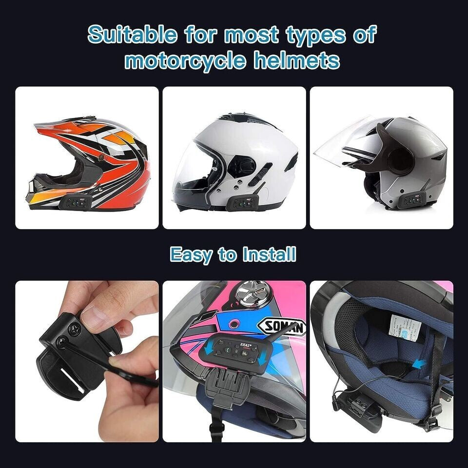 EJEAS V6 Pro Bluetooth-Gegensprechanlage für Motorradhelme